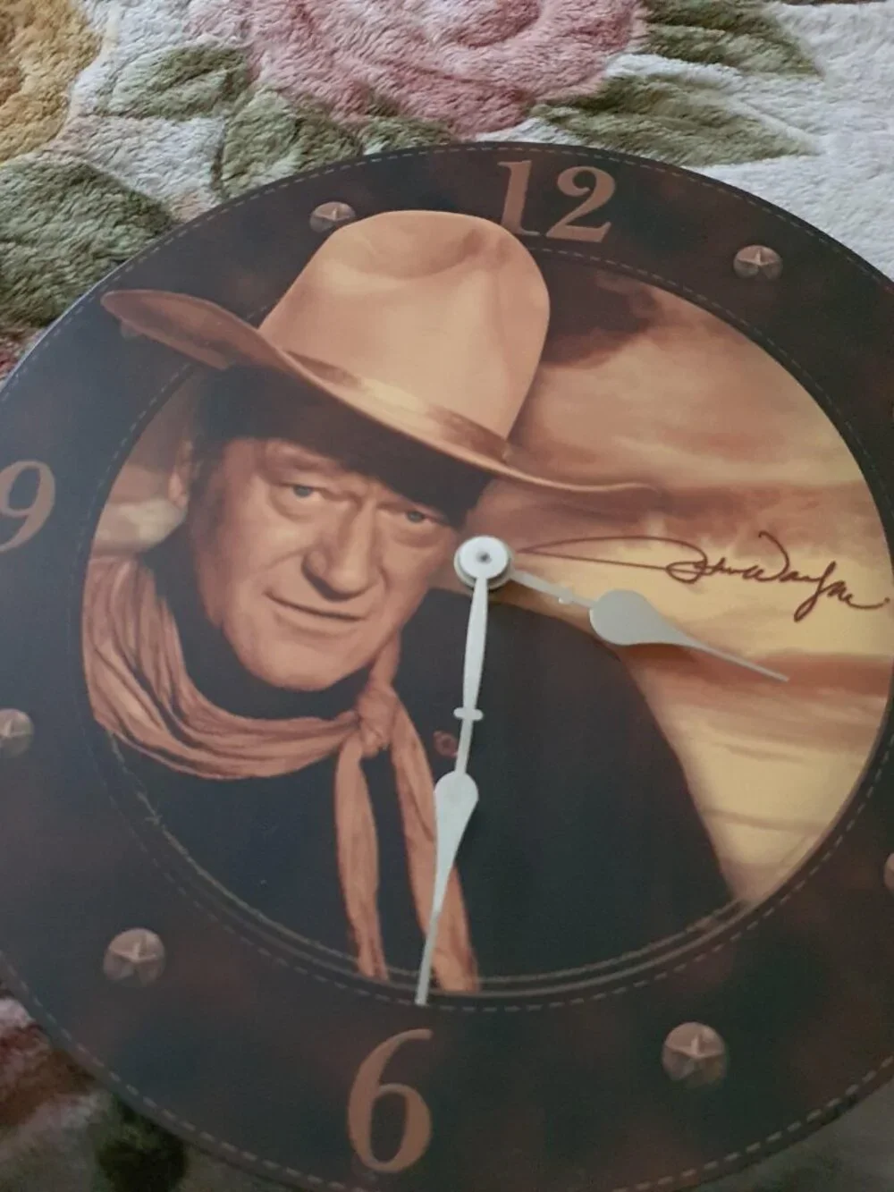 Collectors John Wayne Wall Clock